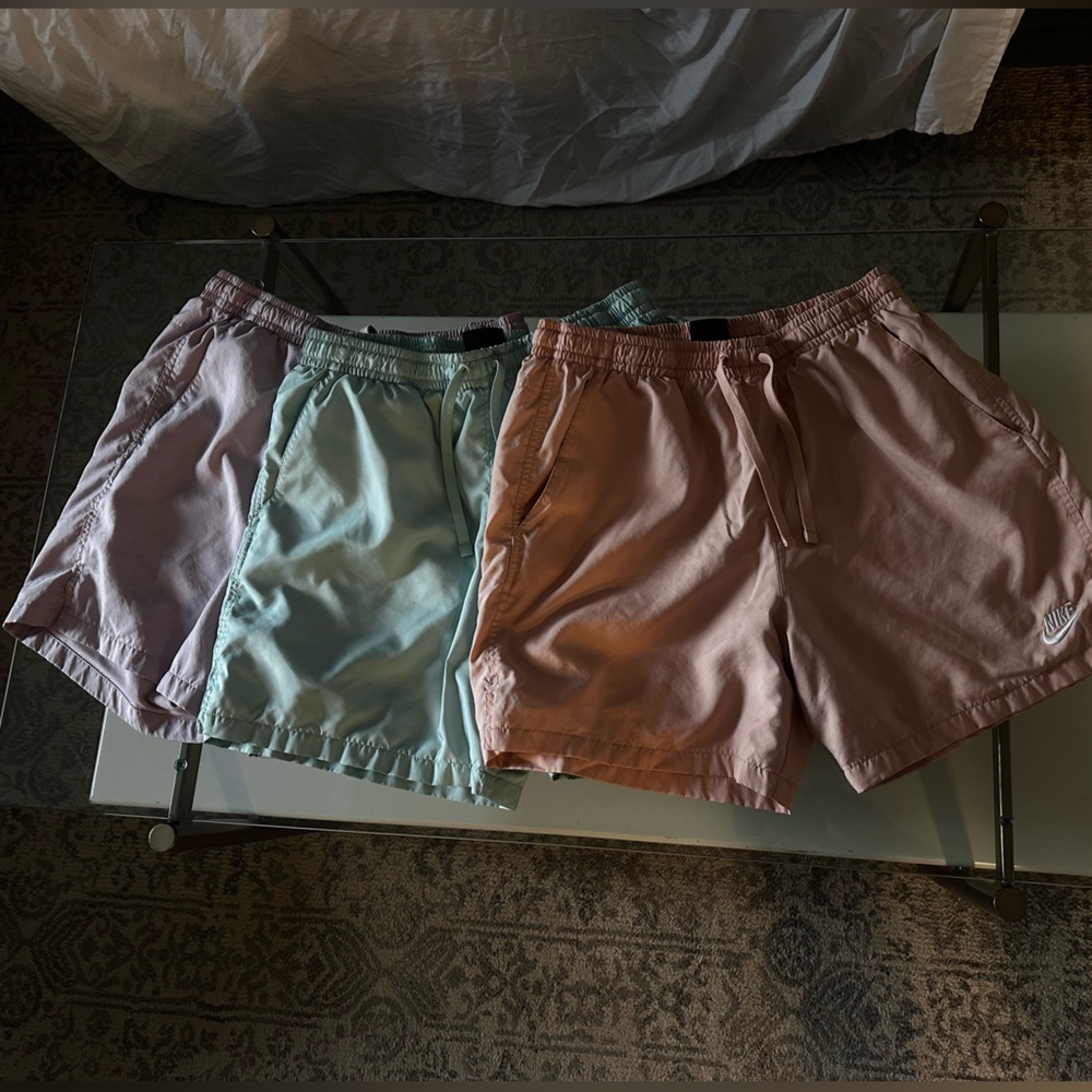 Nike shorts 3 pack (spring pastels)